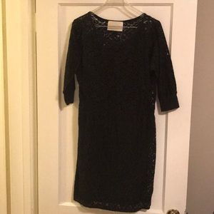 Anthropologie Souvenir Edition Black Lace Dress